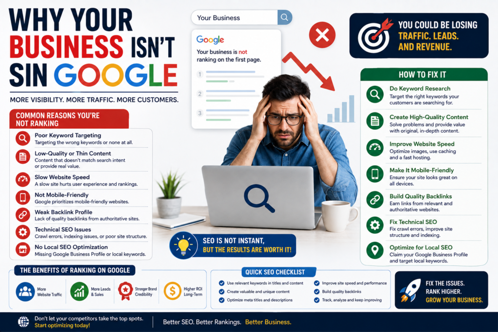 Why Your Business Isn't Ranking on Google