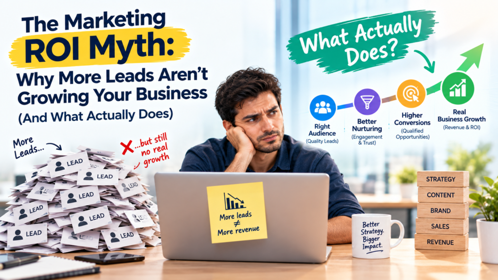 The Marketing ROI Myth: Why More Leads Aren't Growing Your Business (And What Actually Does)