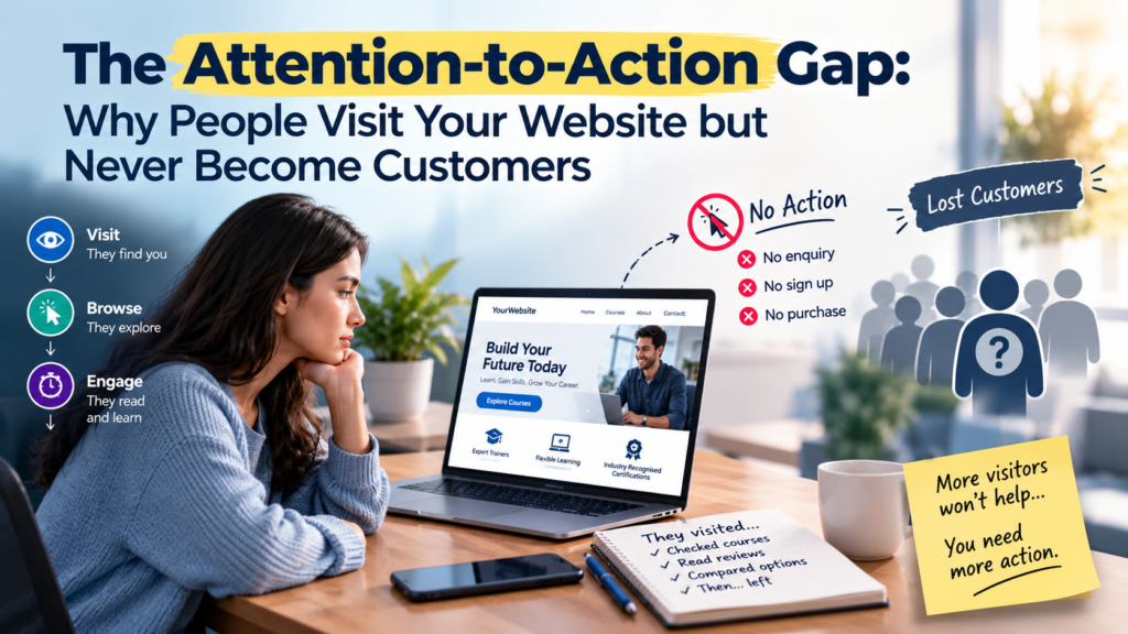 The Attention-to-Action Gap: Why People Visit Your Website but Never Become Customers